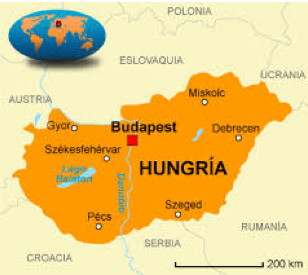 Situación geográfica de Budapest