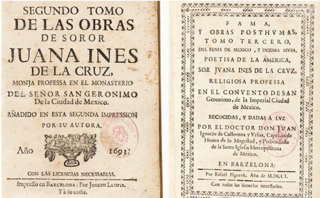 F8. Obras póstumas de Juanan Inés de la Cruz