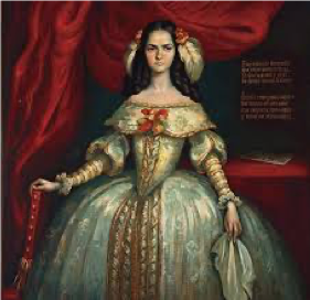 F13. Juana Inés de la Cruz., retrato de Corte
