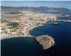 F8. Vista aérea de la Costa de Mazarrón